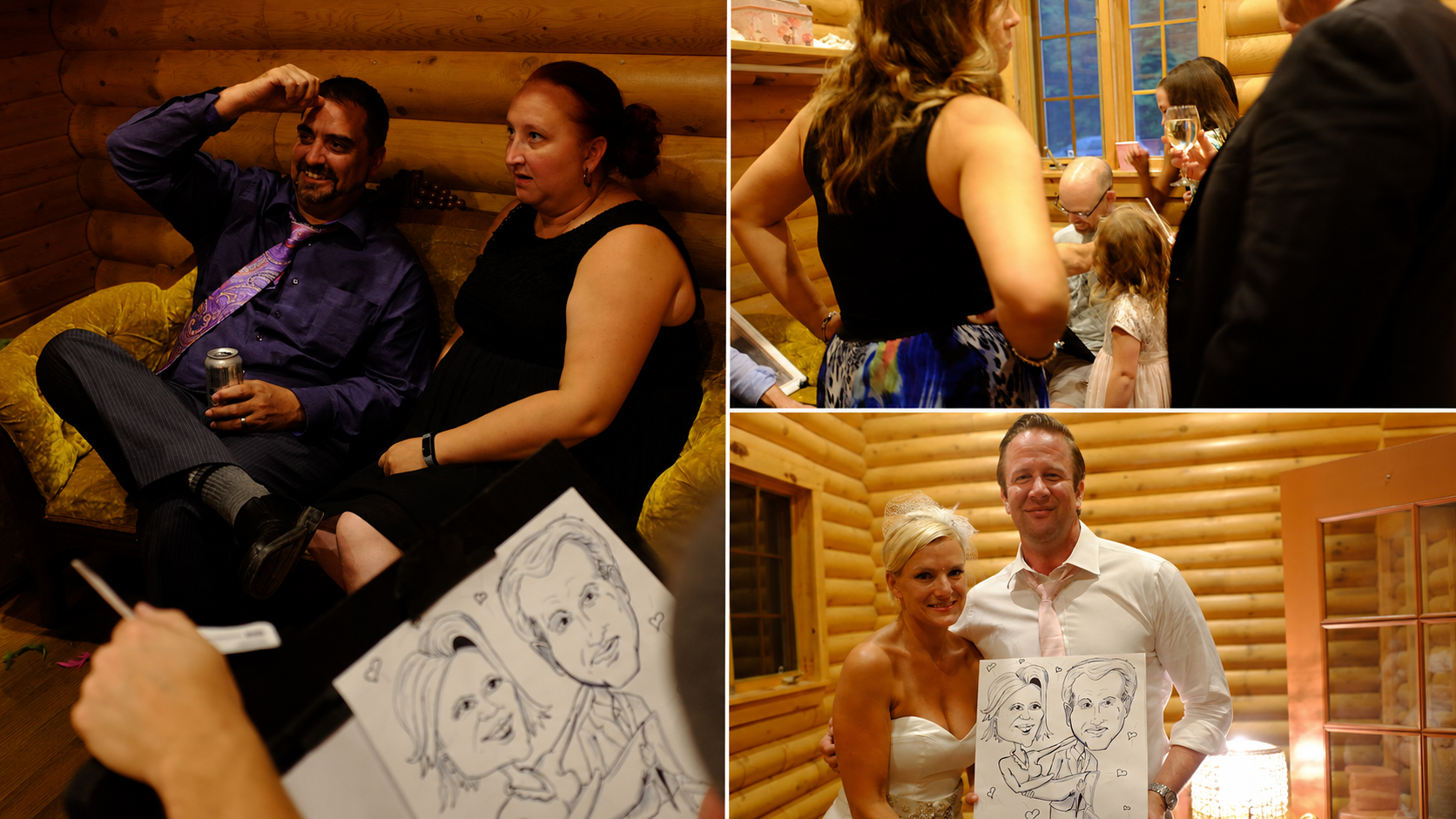 Live Wedding Caricatures in Tracadie, New Brunswick